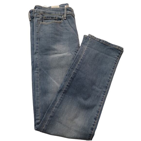 Levi's Denim - Levi’s Signature Gold Women’s Mid-Rise Straight Leg Jeans Distressed Blue Size 8